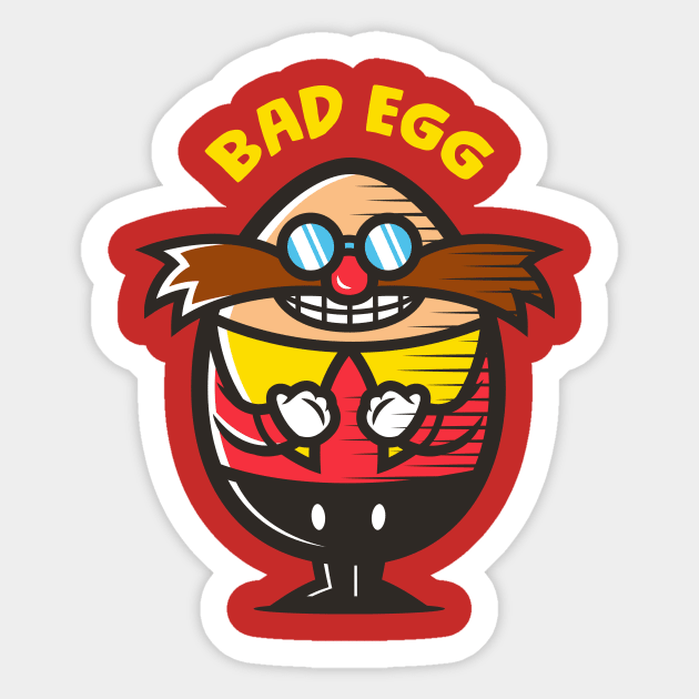 IDIOM BAD EGG Dr Eggman Sticker TeePublic
